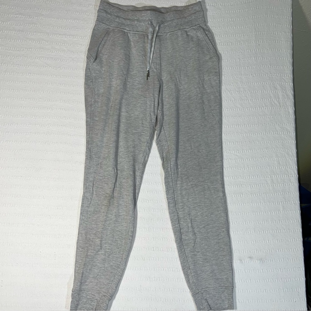 Lululemon Cotton Jogger Womens 4 Gray Lounge Athleisure Workout